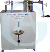 Bottle Filling Machine Hand Operated - Stainless Steel Contact Parts, Powder Coated MS Sheet, 50-500ml Capacity | Manual Operation, Durable Design, Precise Filling