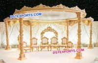 Elegant Wooden Wedding Mandap