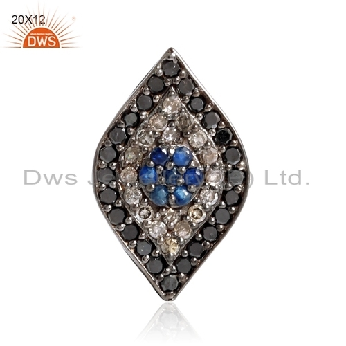 14k Gold Silver Pave Diamond Finding Jewelry