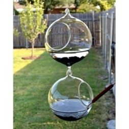 Glass and Planter