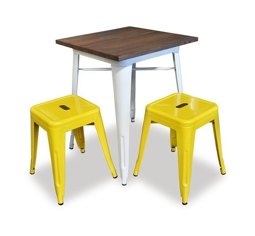 Industrial cafe table, restaurant table cafe stool