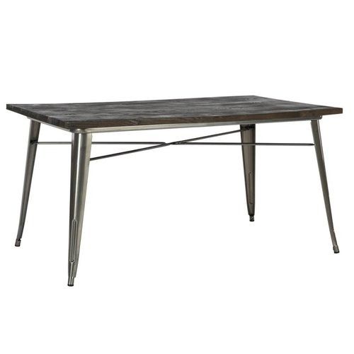 Industrial dining table six seater