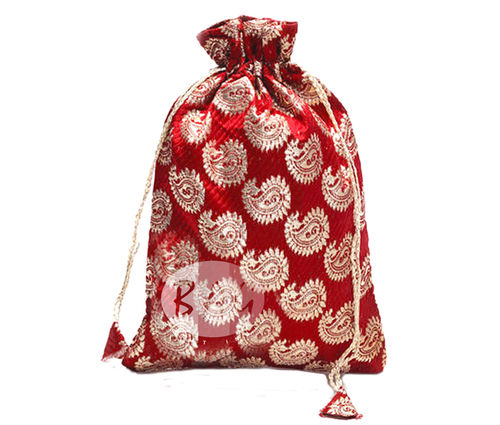 Marriage Gift Bag - Cotton Fabric, 12x15 inches, Custom Colors Available | Personalized Design, Logo, and Weight Options