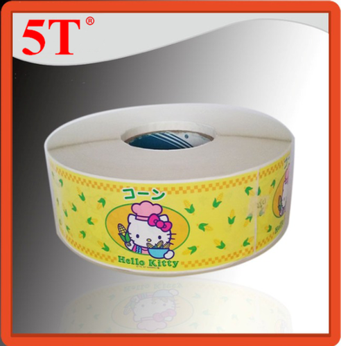 Yellow Children Food Stickers