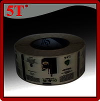 White Coconut Oil Bottle Stickers