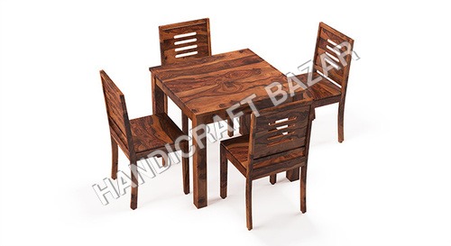 Solid Wood Table with 4 chair