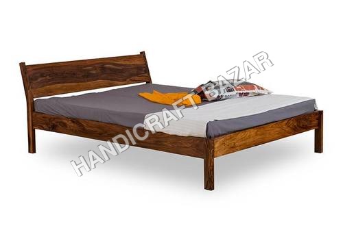 Single wooden bed