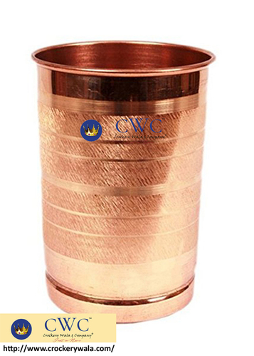 Handmade Durable And Healthy Pure Copper Glass, 300 Ml