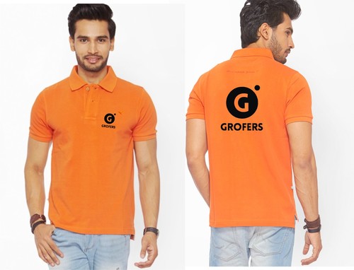 GROFERS T-SHIRTS - Cotton, XS to XXXL Sizes, All Color Options | Unisex Polo T-Shirt with Front Logo Print, Short Sleeves, Durable Stitching