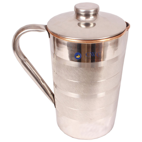Handmade Best Quality Copper And Steel Jug Pitcher