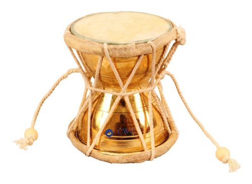 3" Inch Brass Lord Shiva Musical Instrument Damru Pellet