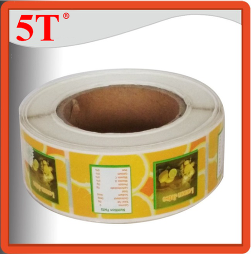 Yellow Flavor Juice Bottle Stickers