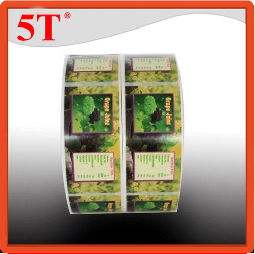 Multi Color Flavor Juice Bottle Stickers