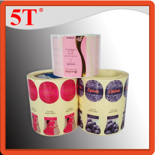 Cream Printing Labels For Body Mist Bottles