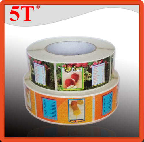 Paper Colorful Fruits Juice Labels