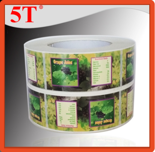 Green Colorful Fruits Juice Labels