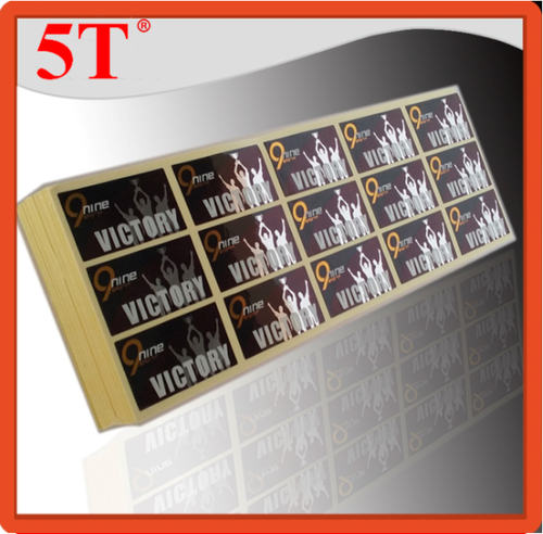 Mehroon Glossy Silver Printed Stickers