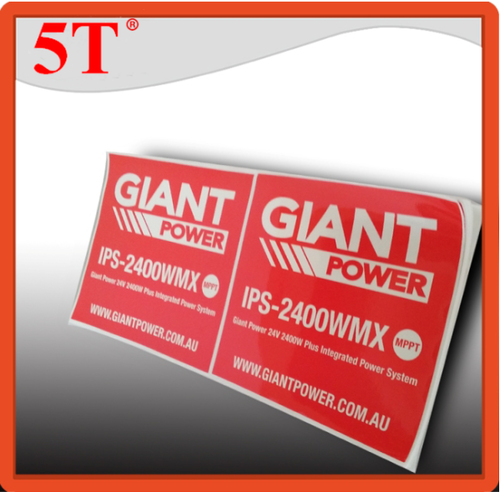 Red Uv Resistant And Water Proof Outdoor Printing Labels