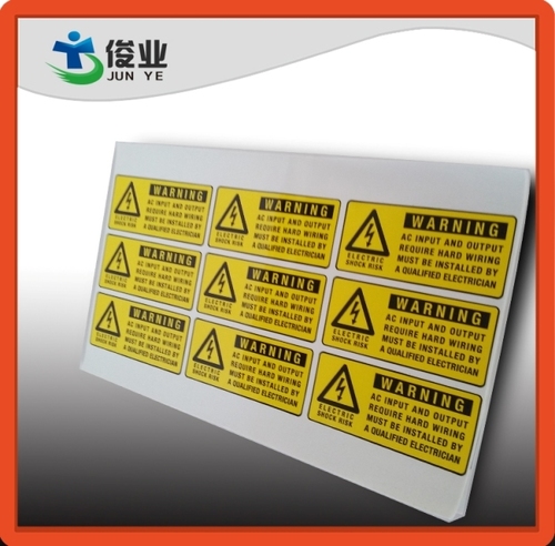 UV Resistant and Water Proof Outdoor Printing Labels - White Plastic Material, 200mm x 150mm Size, Glossy Finish | Excellent Colorful Printing Performance, Custom Sizes Available, Free Samples