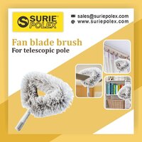 Fan Blade Brush - Durable Nylon Bristles, Attachable To Telescopic Pole For Exterior Fan Cleaning