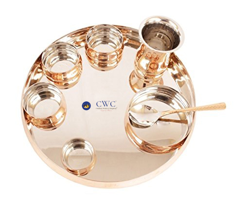 Stainless Steel & Copper Royal Kitchen Dinner Set Of 8 Piece