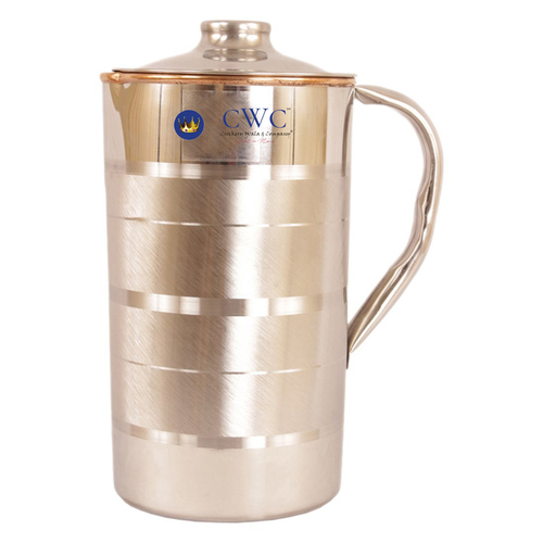 Maintenance Free Design Steel Copper Jug Pitcher, 1300 Ml