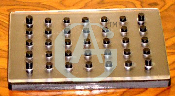 TABLET TRITURATE MOULDS - Phenolic & Acrylic Material, Variable Mold Dimensions, Beige Color | Durable Design, Easy Handling, Efficient Production, Precise Molding, 30 Simultaneous Tablet Creation