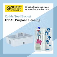 Caddy Tool Bucket - Heavy-duty Polypropylene | Versatile Organizer With Multiple Compartments, Durable Design, Ideal For Tools And Supplies