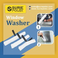 Window Washer - 45cm Lightweight Aluminum | Ergonomic Handle, Streak-free Cleaning