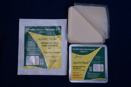 Aussiemedd Paraffin Gauze Dressings B.p.