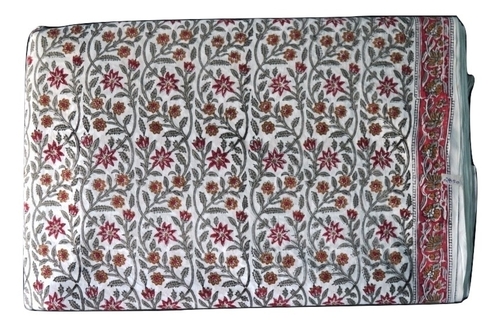 Multicolor Hand Block Printed Cotton Fabric