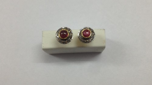 Ruby Diamond Earring