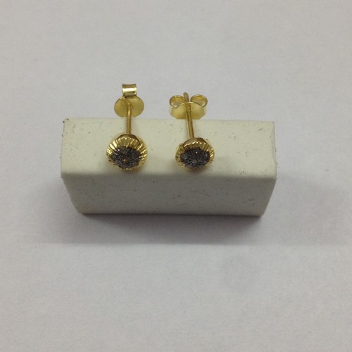 Gold Plated Diamond Earring