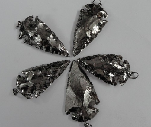 Arrowhead Black Plated Pendant