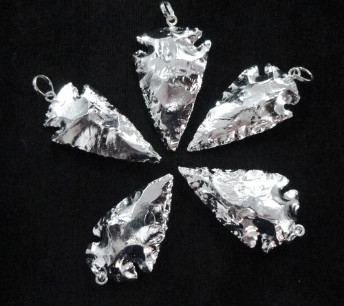 Arrowhead Silver Plated Pendant