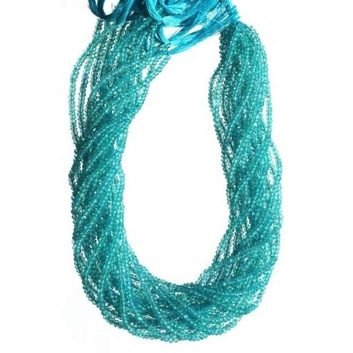 Apatite Rondell Faceted Beads