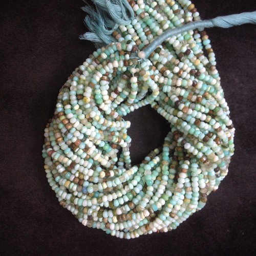 Peru Opal Rondell Faceted Beads