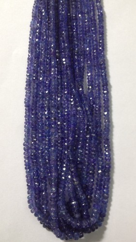 Tanzanite Rondell Faceted Beads