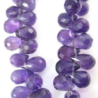 Amethyst Faceted Drops