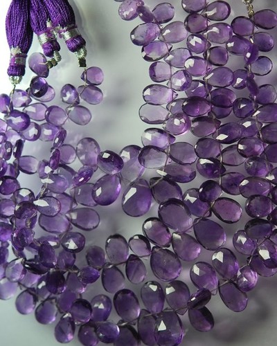 Amethyst Faceted Pears