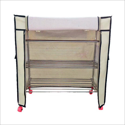 Industrial Iron Shoe Rack