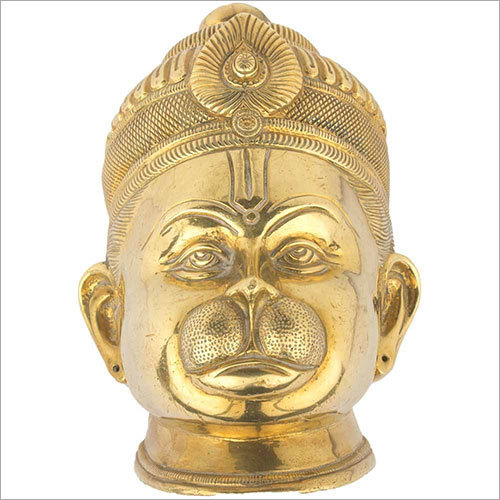19.5cm Brass Hanuman Mukhota 19.5cm Brass Hanuman Mukhota