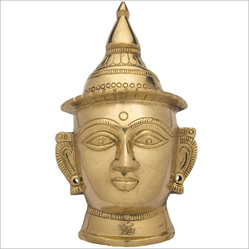 Golden Brass Devi Mukhota