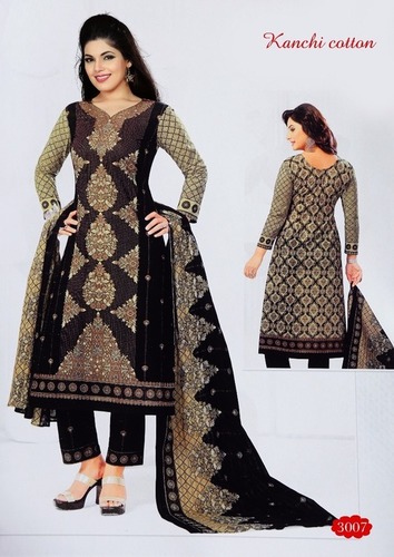 Fancy Rayon Salwar Suit - Black, Full Sleeve, Printed Design | Casual Wear Elegance