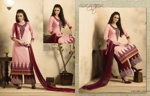 Mehroon Designer Cotton Suit