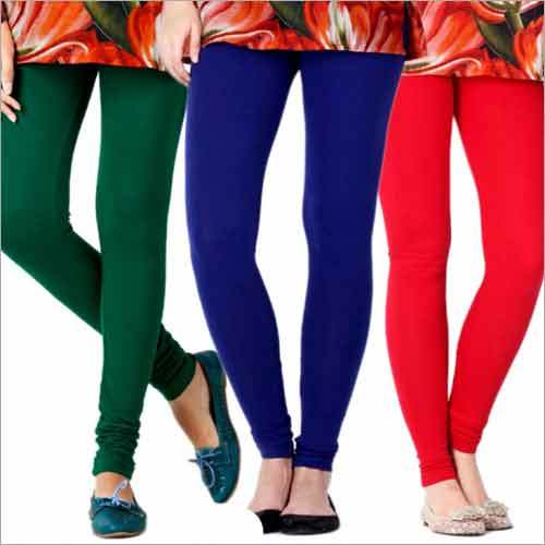 Red Ladies Colorful Leggings
