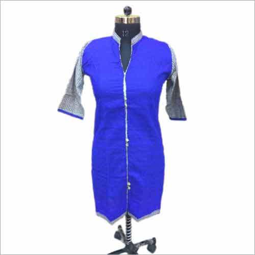 Blue Ladies Printed Kurta