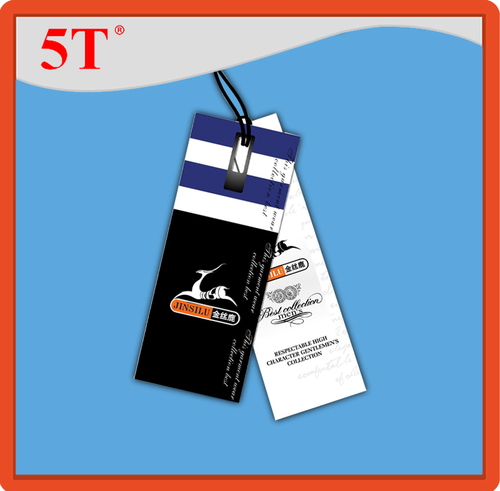 Black Hang Tags With Rectangular Holes