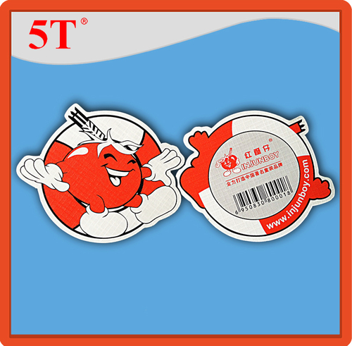 Red And White Baby Clothes Hang Tags Cut In Nice Appearance