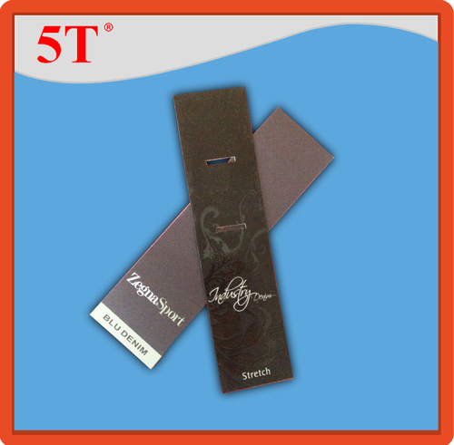 Gray And Black Hang Tags With Rectangular Holes